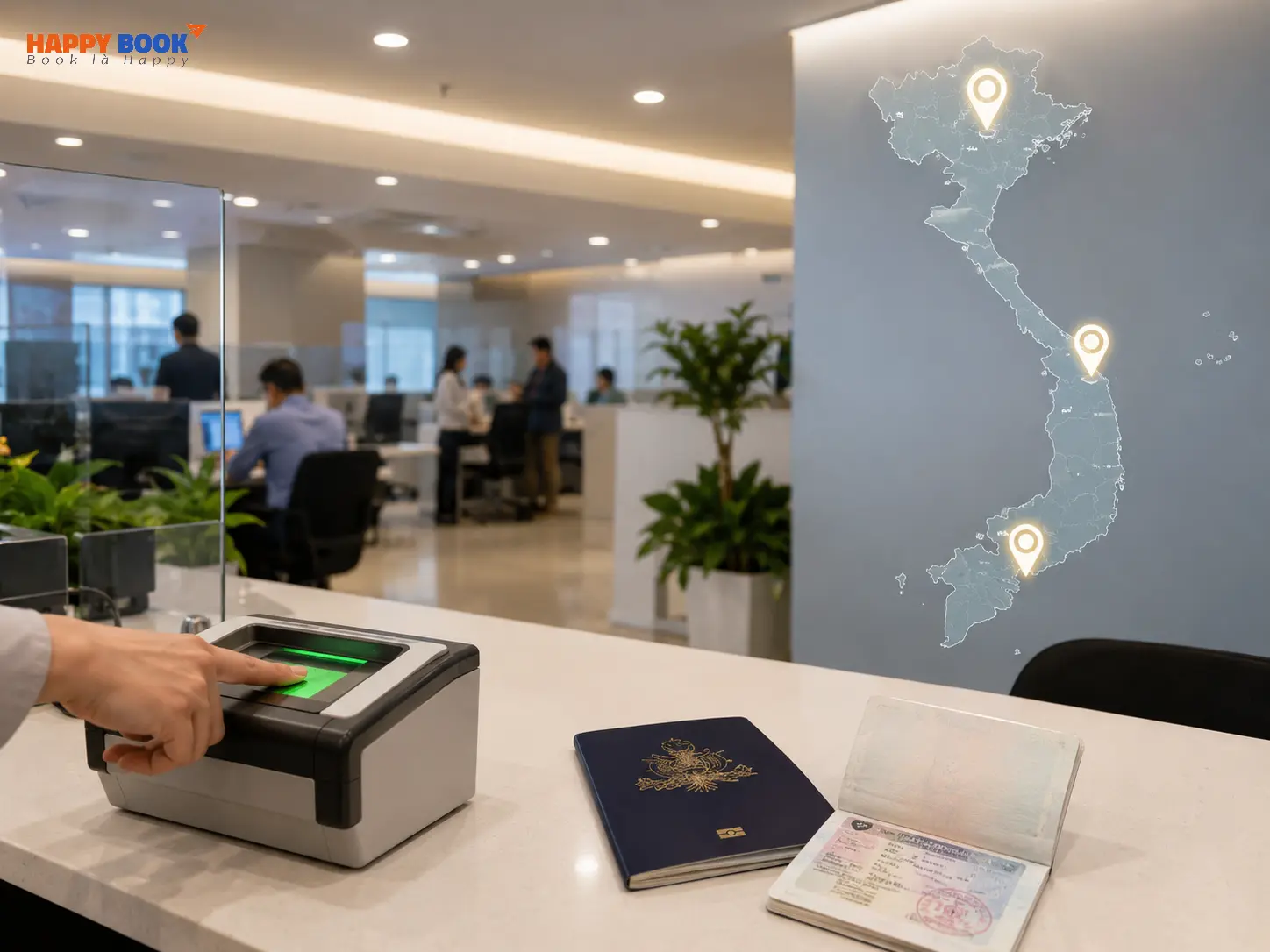 Địa điểm lấy dấu v&acirc;n tay visa &Uacute;c tại Việt Nam