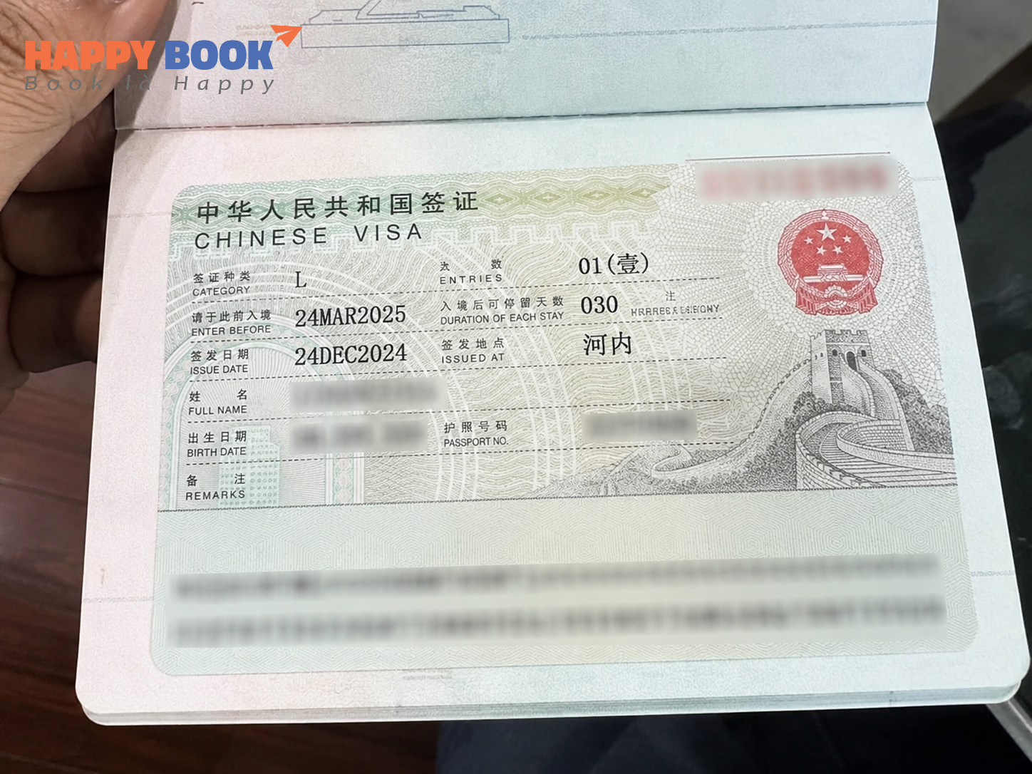 Điều kiện làm visa đi Trung Quốc dài hạn