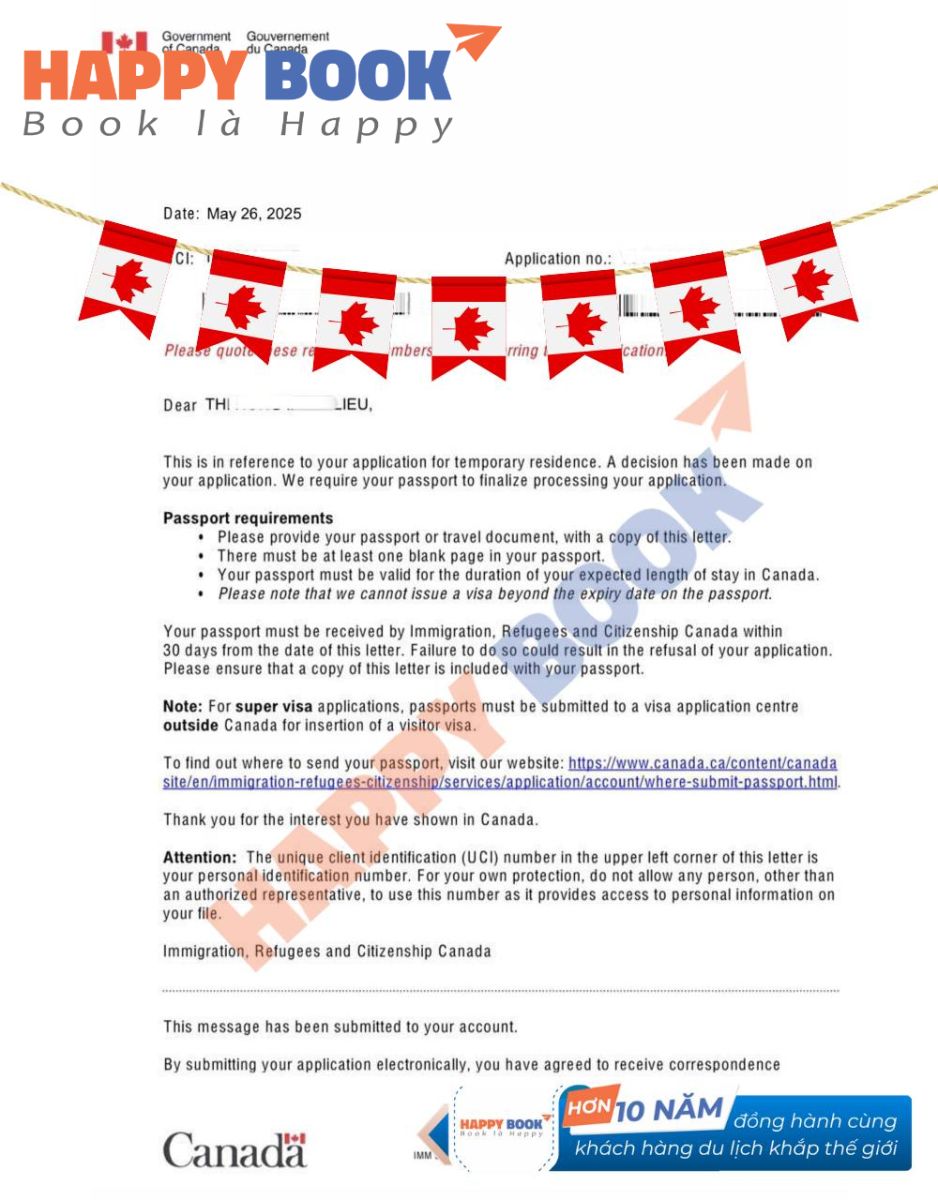 &aacute;c loại visa Canada HappyBook Travel đang hỗ trợ