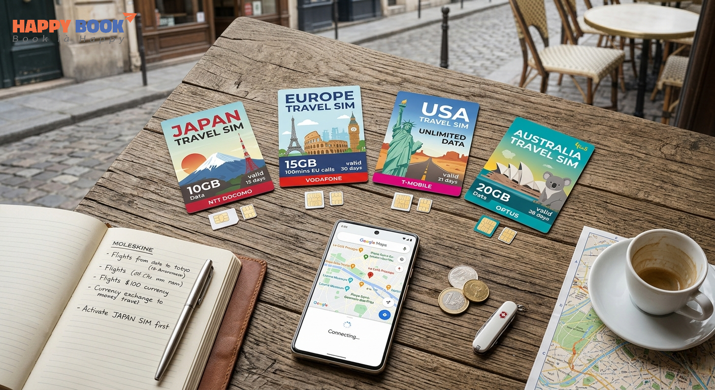 C&aacute;c nh&agrave; mạng khi mua sim du lịch &Uacute;c