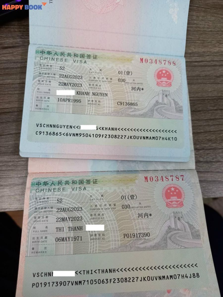 Các giấy tờ cần chuẩn bị để xin visa S2 Trung Quốc