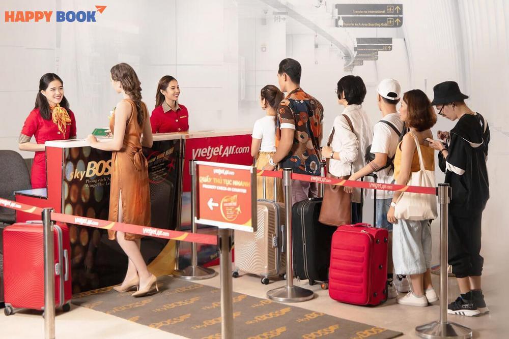 Dùng vé máy bay điện tử check in tại sân bay
