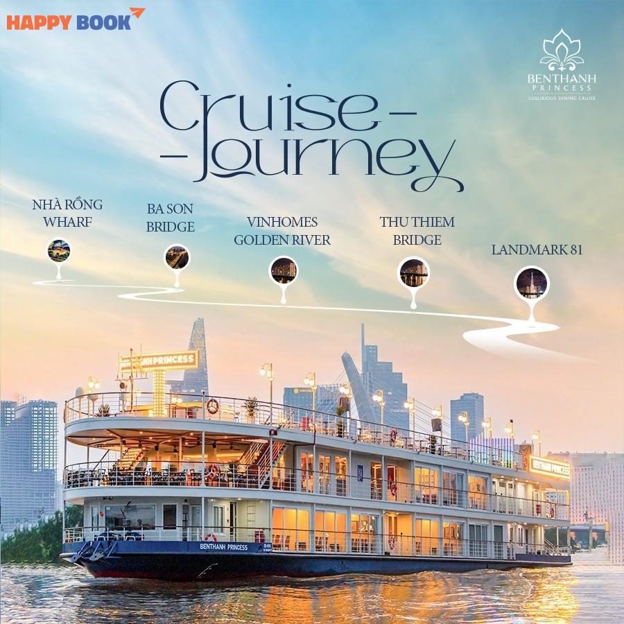 Du thuyền Bến Thành Princess 5 sao trên sông Sài Gòn