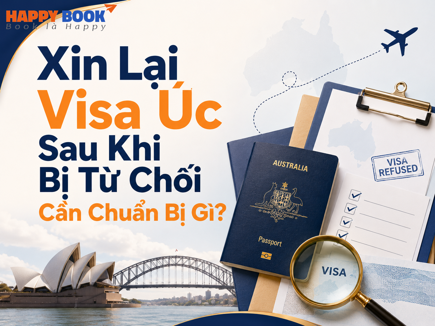 Lưu ý khi xin lại visa Úc sau khi bị từ chối