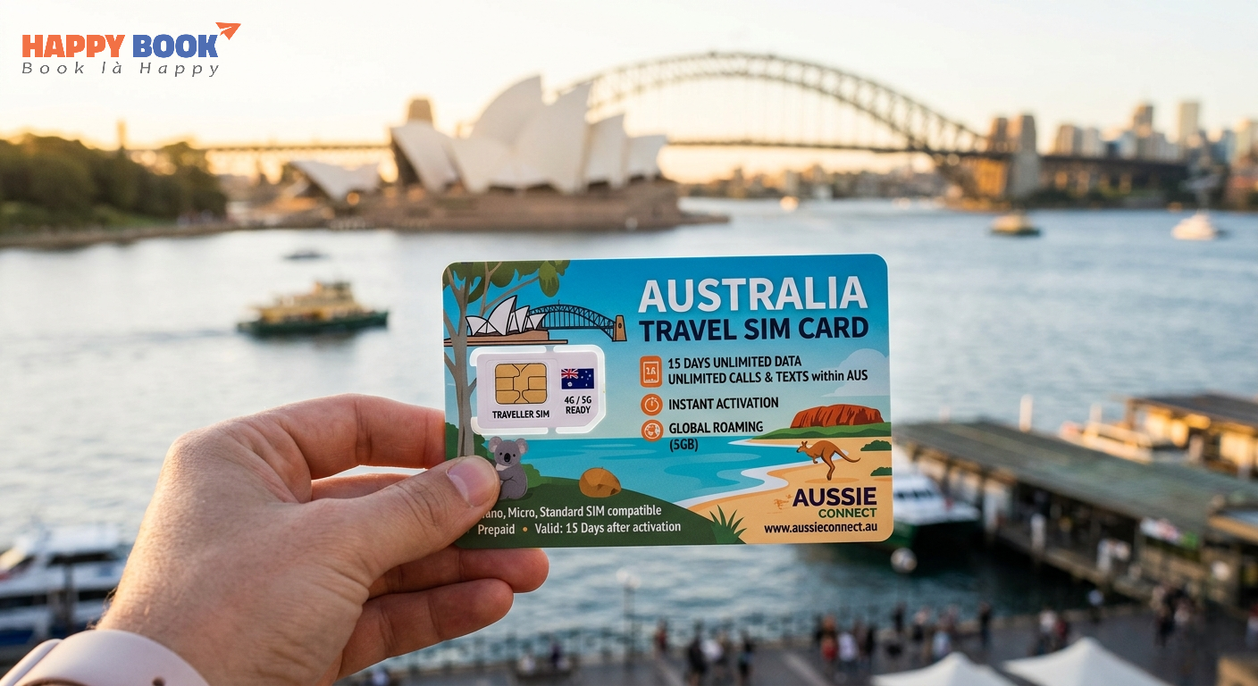 L&yacute; do n&ecirc;n mua sim du lịch &Uacute;c trước khi đi