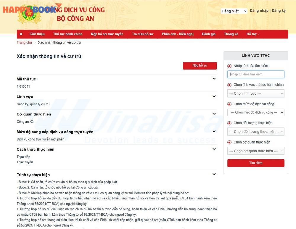 Một số thông tin cơ bản về giấy xác nhận cư trú