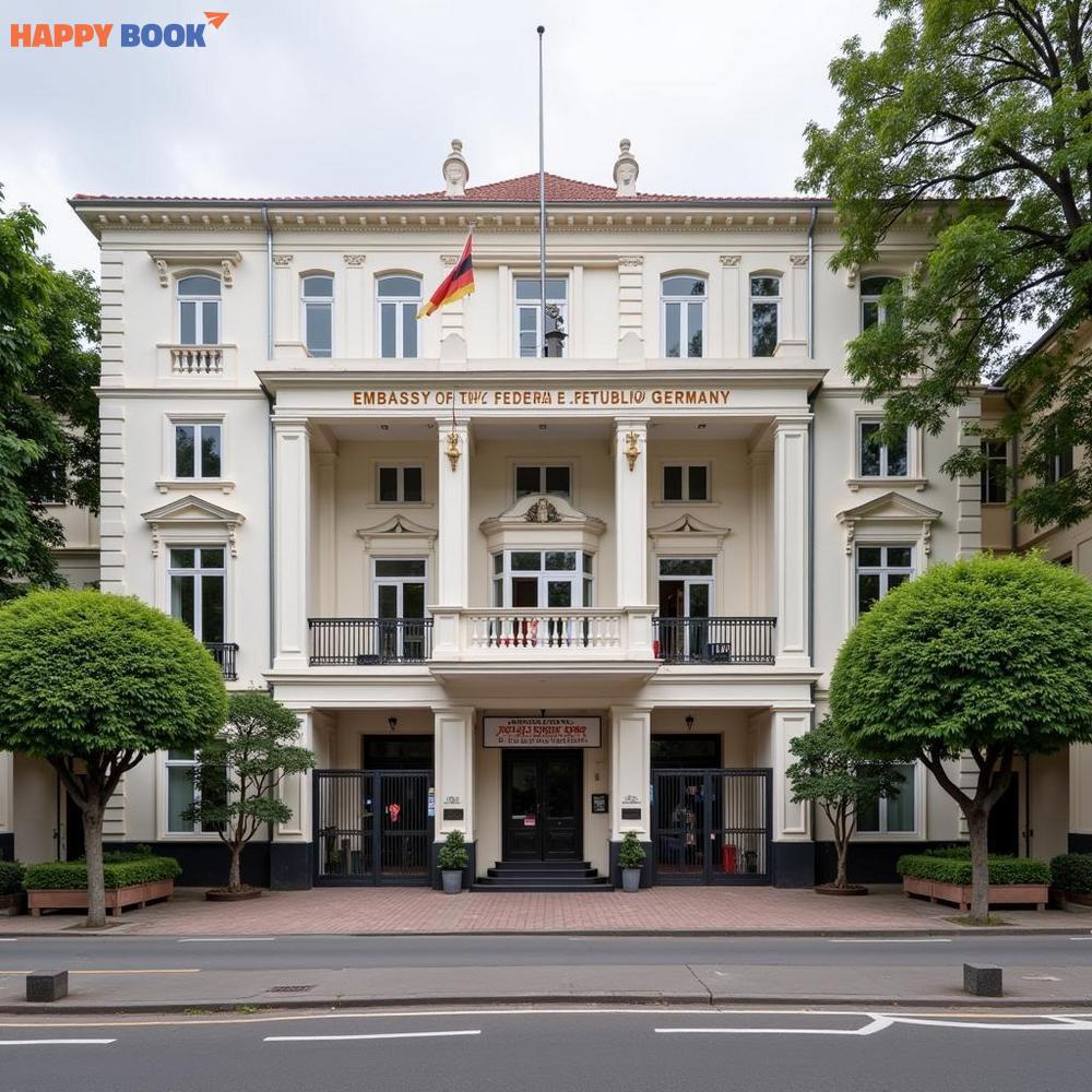 Nộp hồ sơ tại Đại sứ quán Đức ở Hà Nội