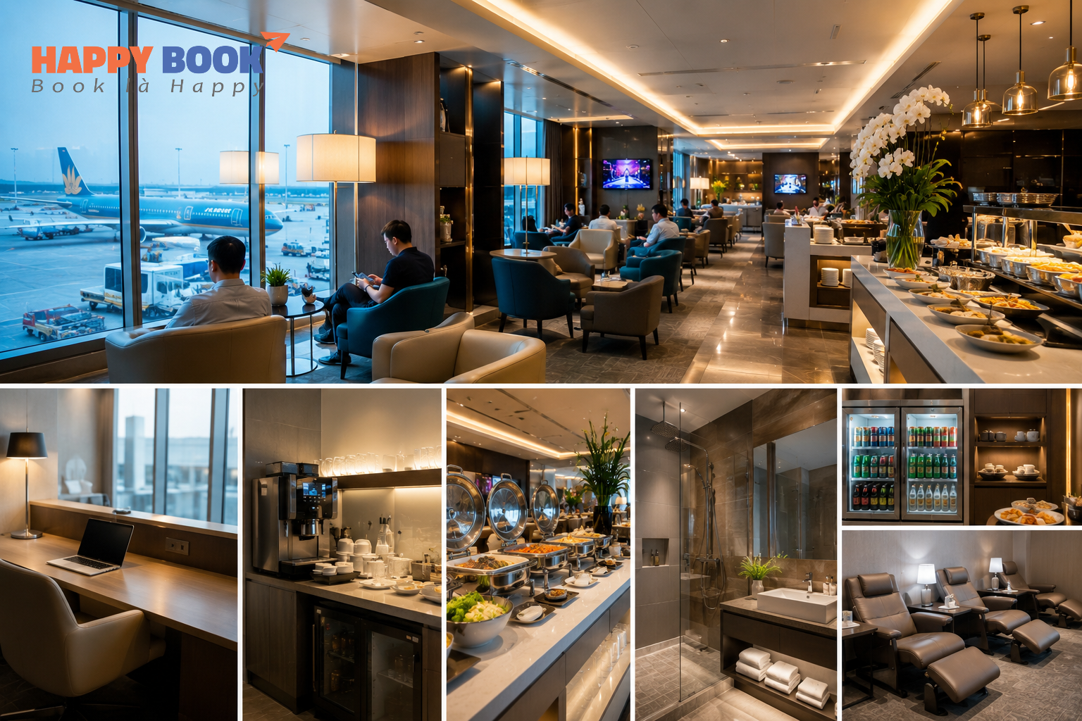 Tiện &iacute;ch tại Ph&ograve;ng chờ B&ocirc;ng Sen V&agrave;ng Nội B&agrave;i