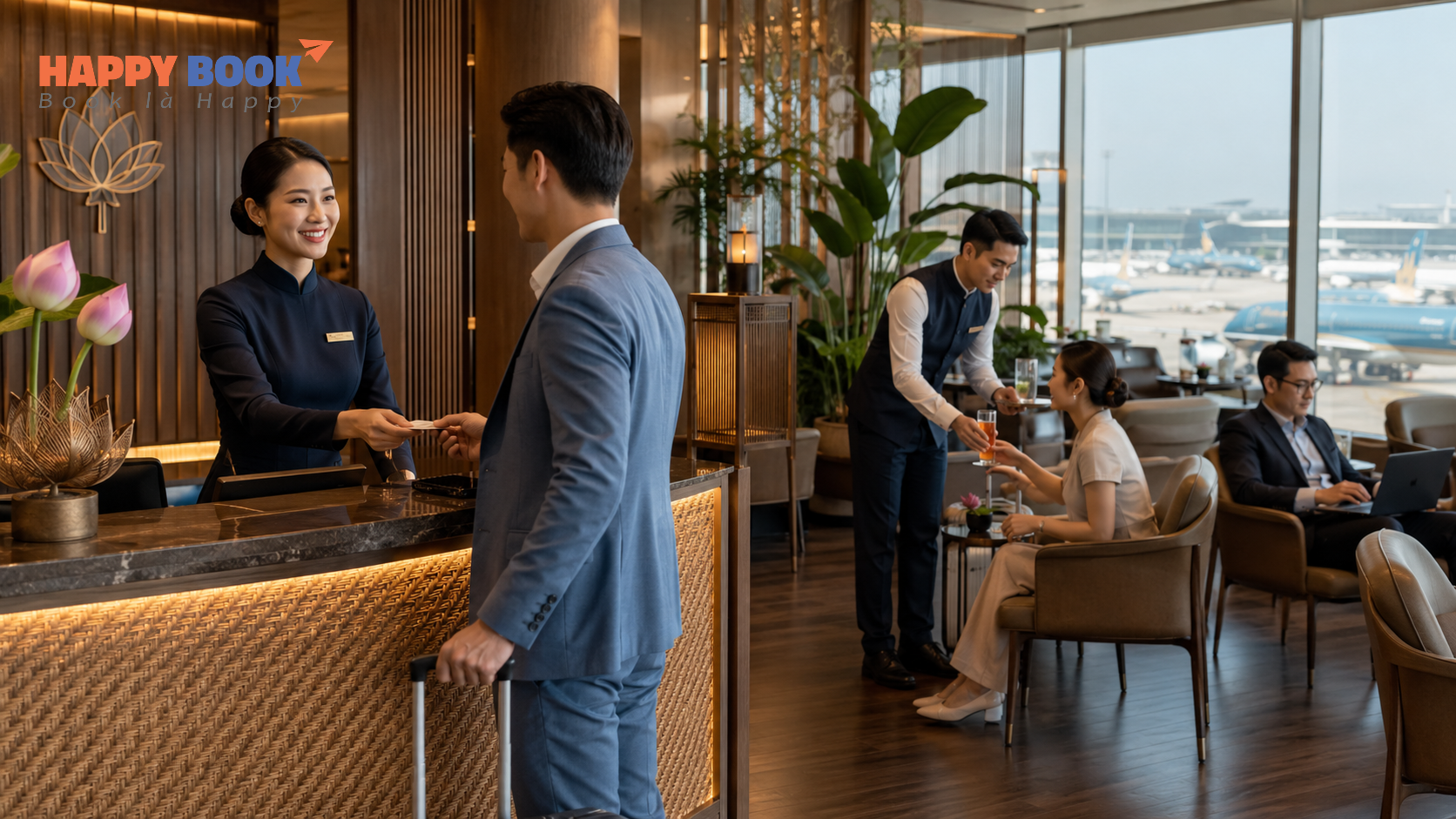 V&eacute; phổ th&ocirc;ng c&oacute; được v&agrave;o ph&ograve;ng chờ hạng thương gia kh&ocirc;ng