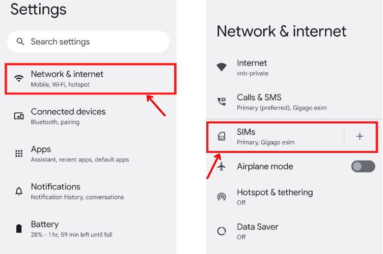 eSIM guide step image