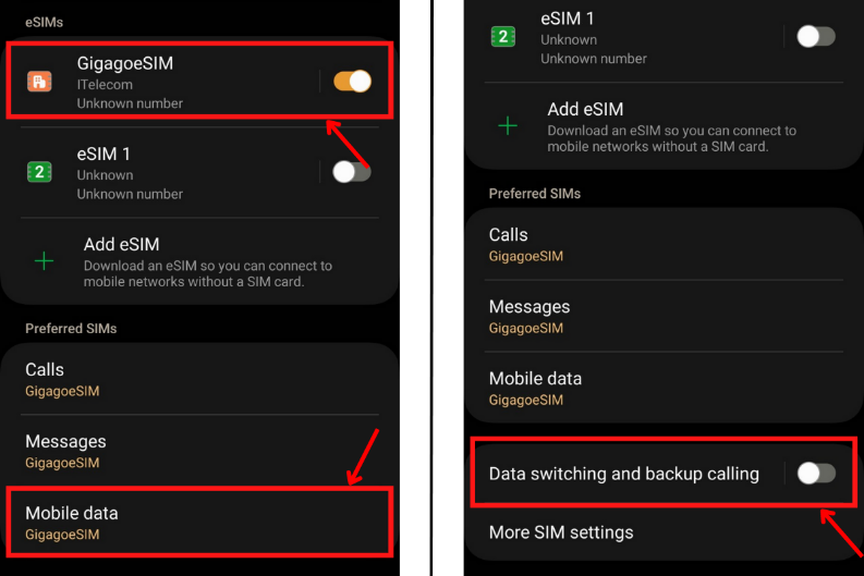 eSIM guide step image