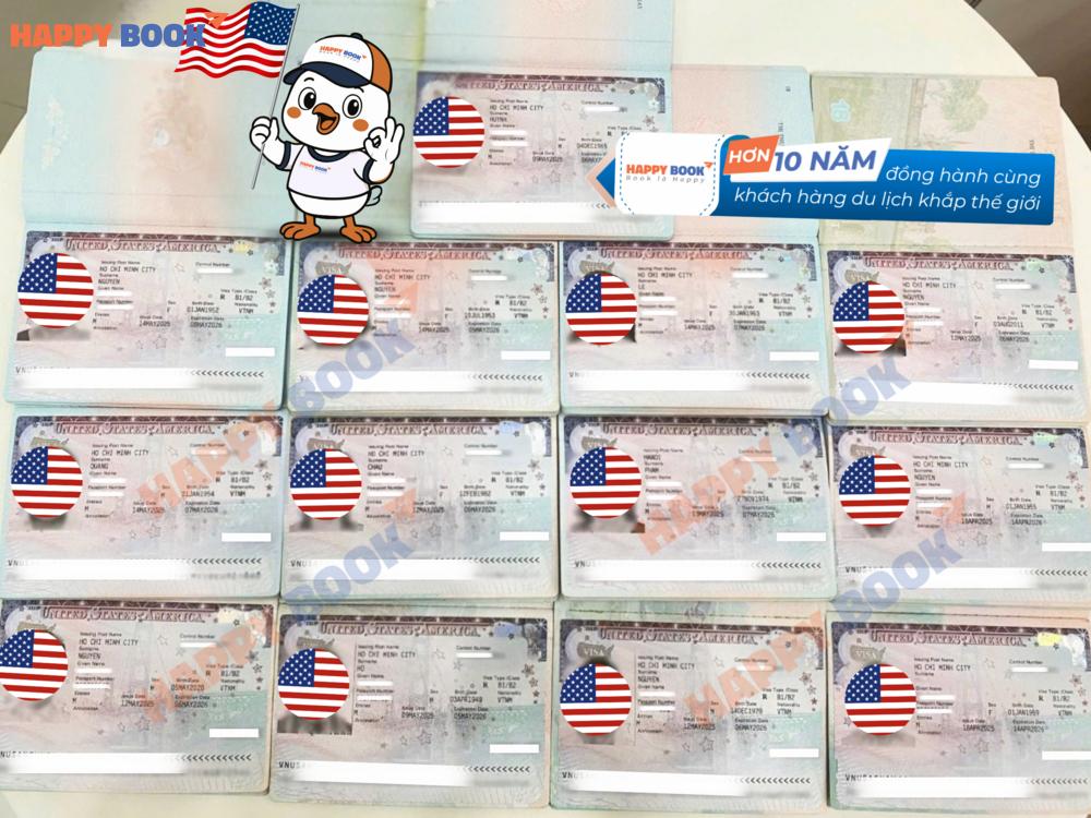 Hình đậu visa Mỹ đồng loạt